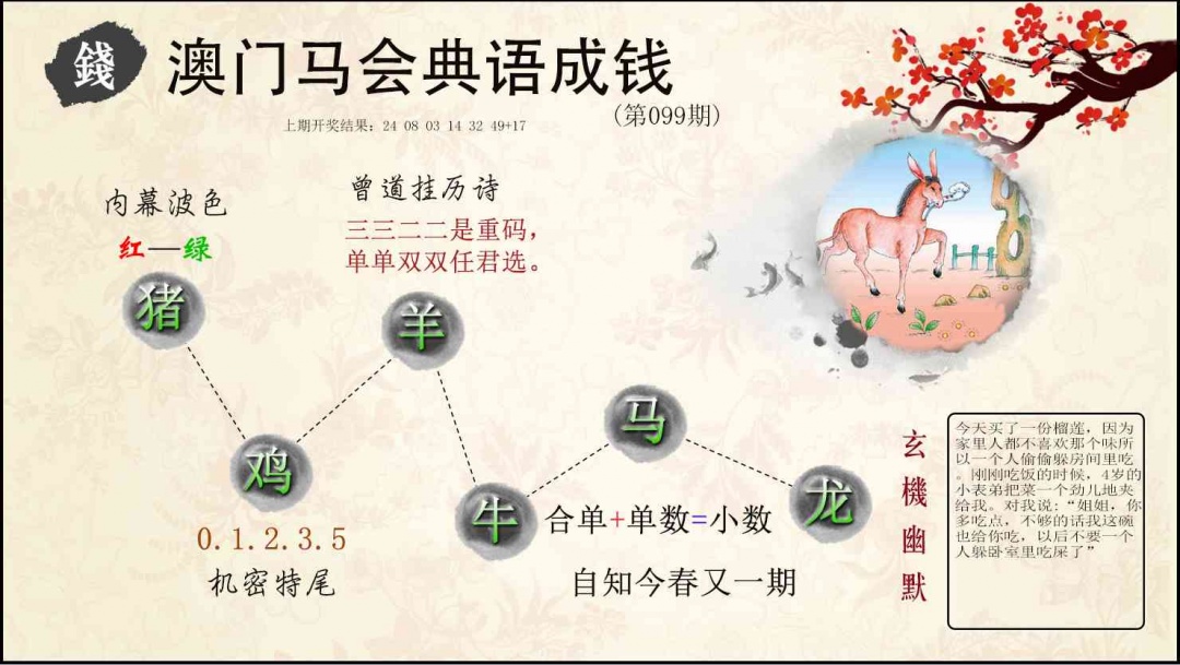 099期典语成钱[图]